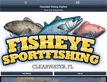 Tablet Screenshot of fisheyesportfishing.com